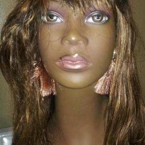 100% human hair NON Lace front wig w. Bang 16"